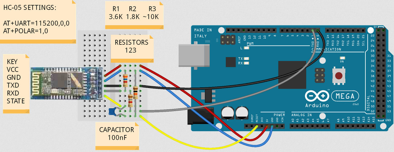 HC-05 connections